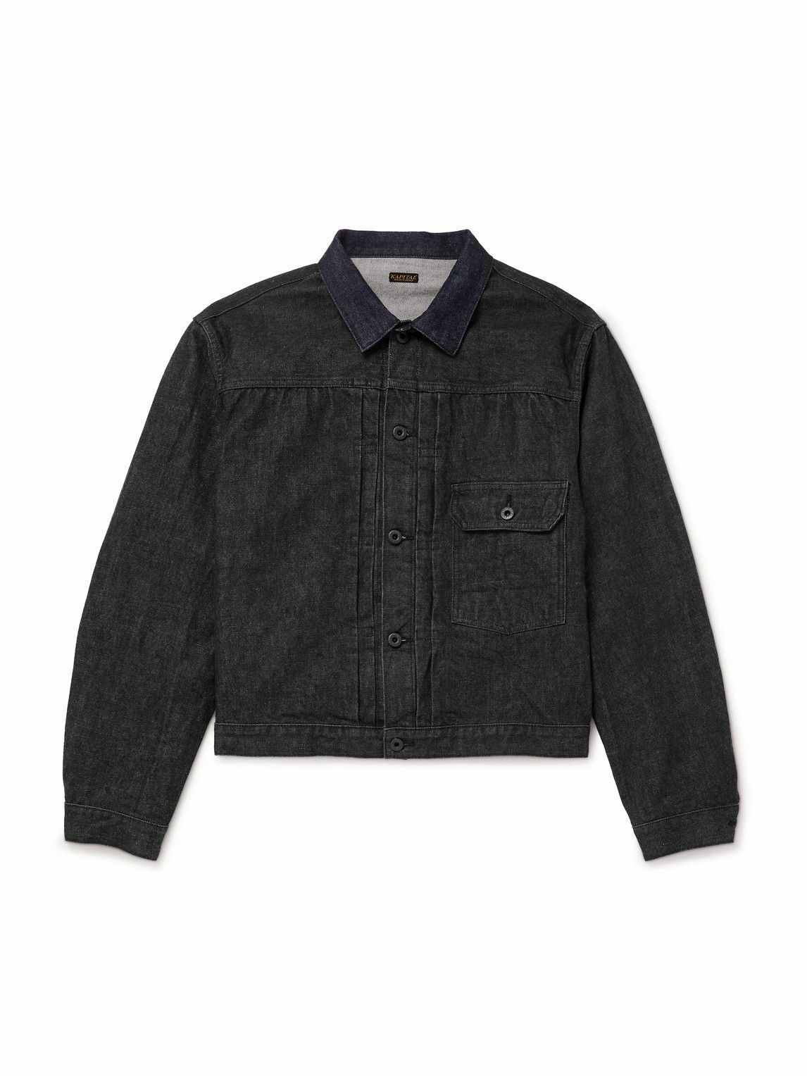 kapital SPEAKEASY ジャケット Kapital 12oz SPEAKEASY Denim Drizzler JKT | Black | Canoe Club