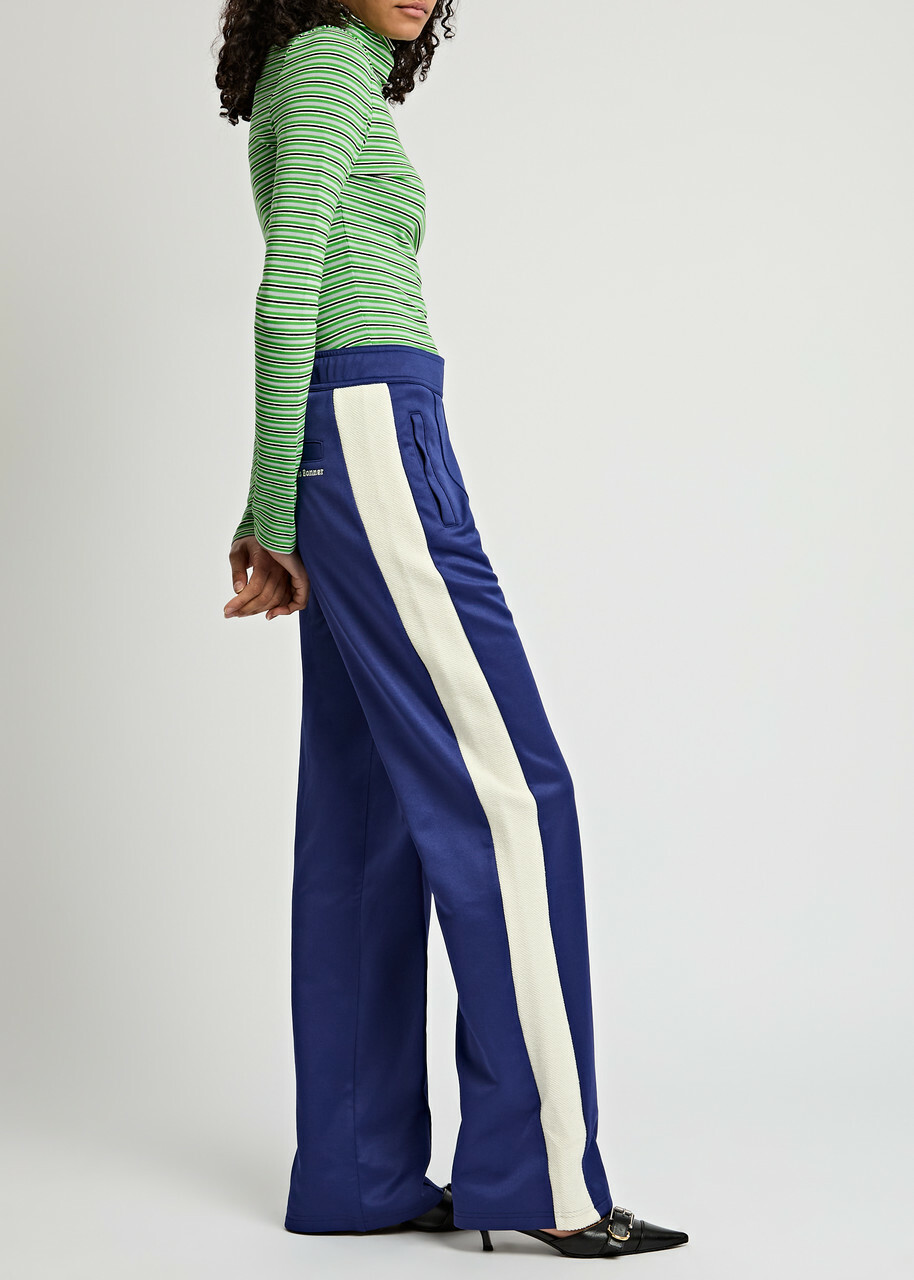 Wales Bonner Mantra Panelled Jersey Track Pants Navy