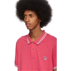 PS by Paul Smith Red and Grey Zebra Polo