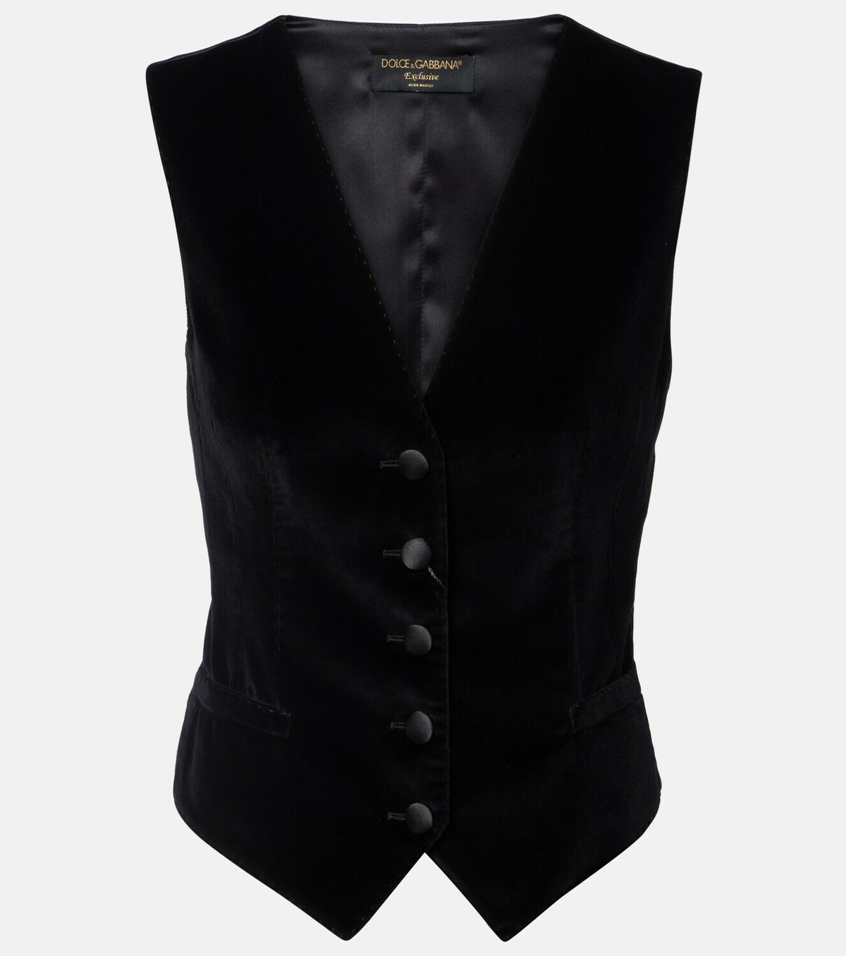 Dolce&Gabbana Cotton and silk-blend velvet vest