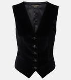 Dolce&Gabbana Cotton and silk-blend velvet vest