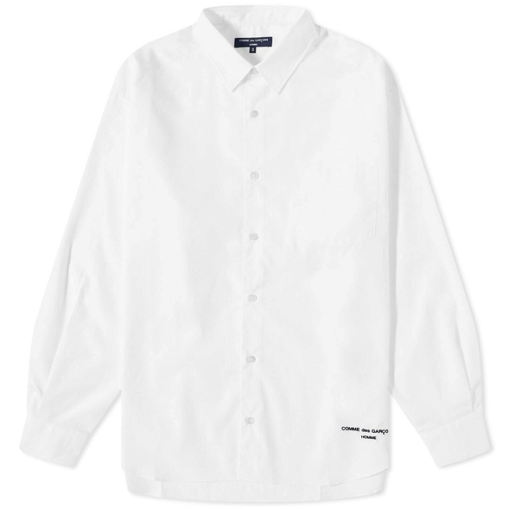 Photo: Comme Des Garçons Homme Men's Emroidered Logo Shirt in White