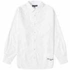 Comme Des Garçons Homme Men's Emroidered Logo Shirt in White