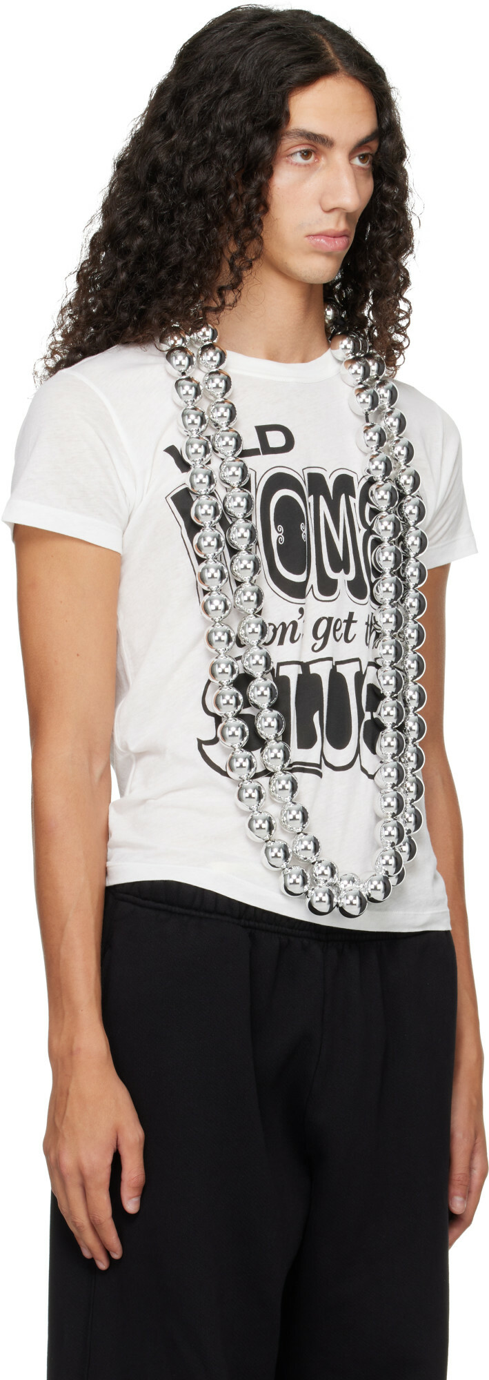 VAQUERA 'XL Silver Ball' Necklace