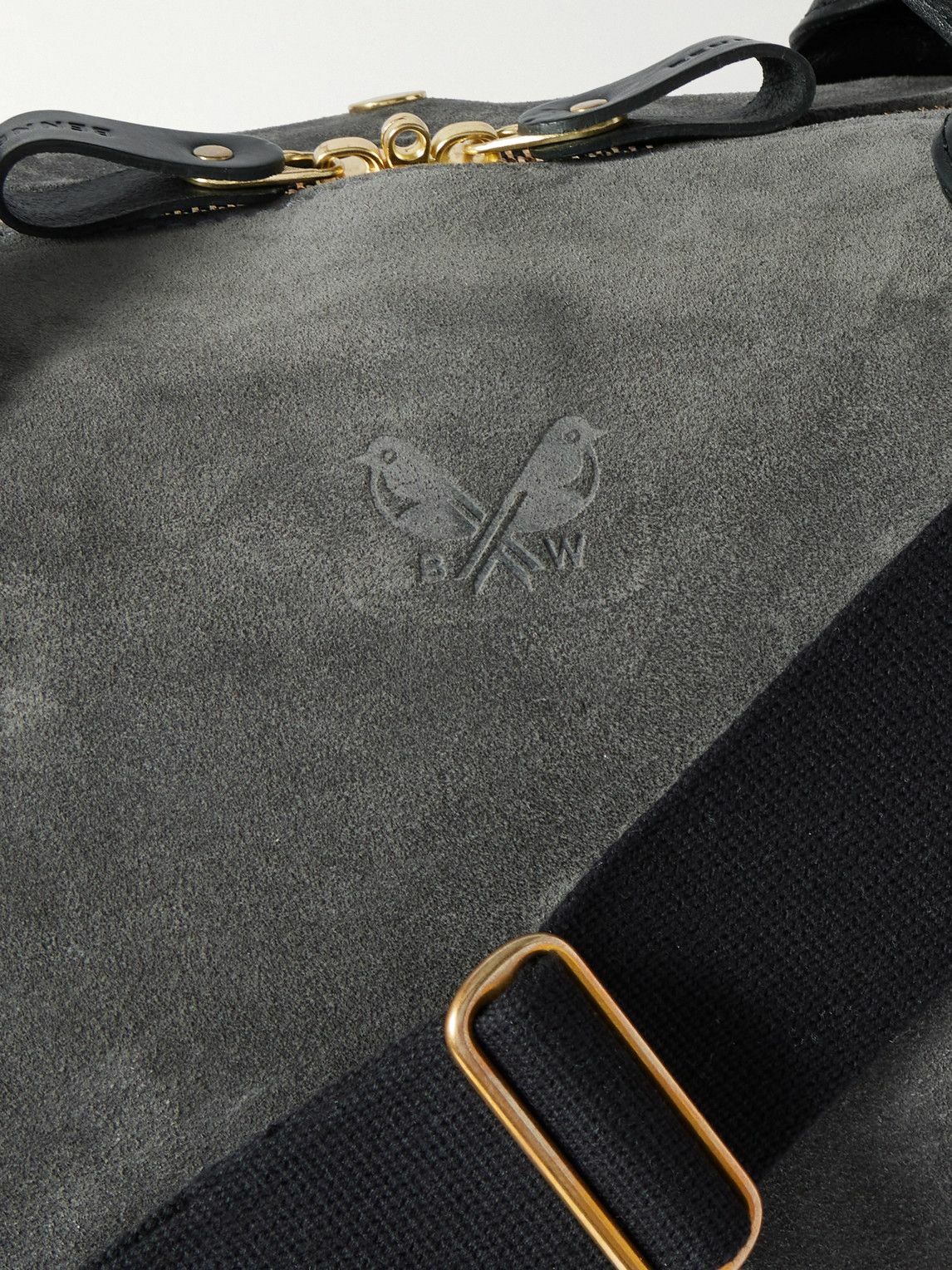 Bennett Winch - Commuter Leather-Trimmed Suede Holdall