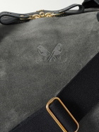 Bennett Winch - Commuter Leather-Trimmed Suede Holdall