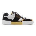 Dolce and Gabbana Black and White Logo Sneakers