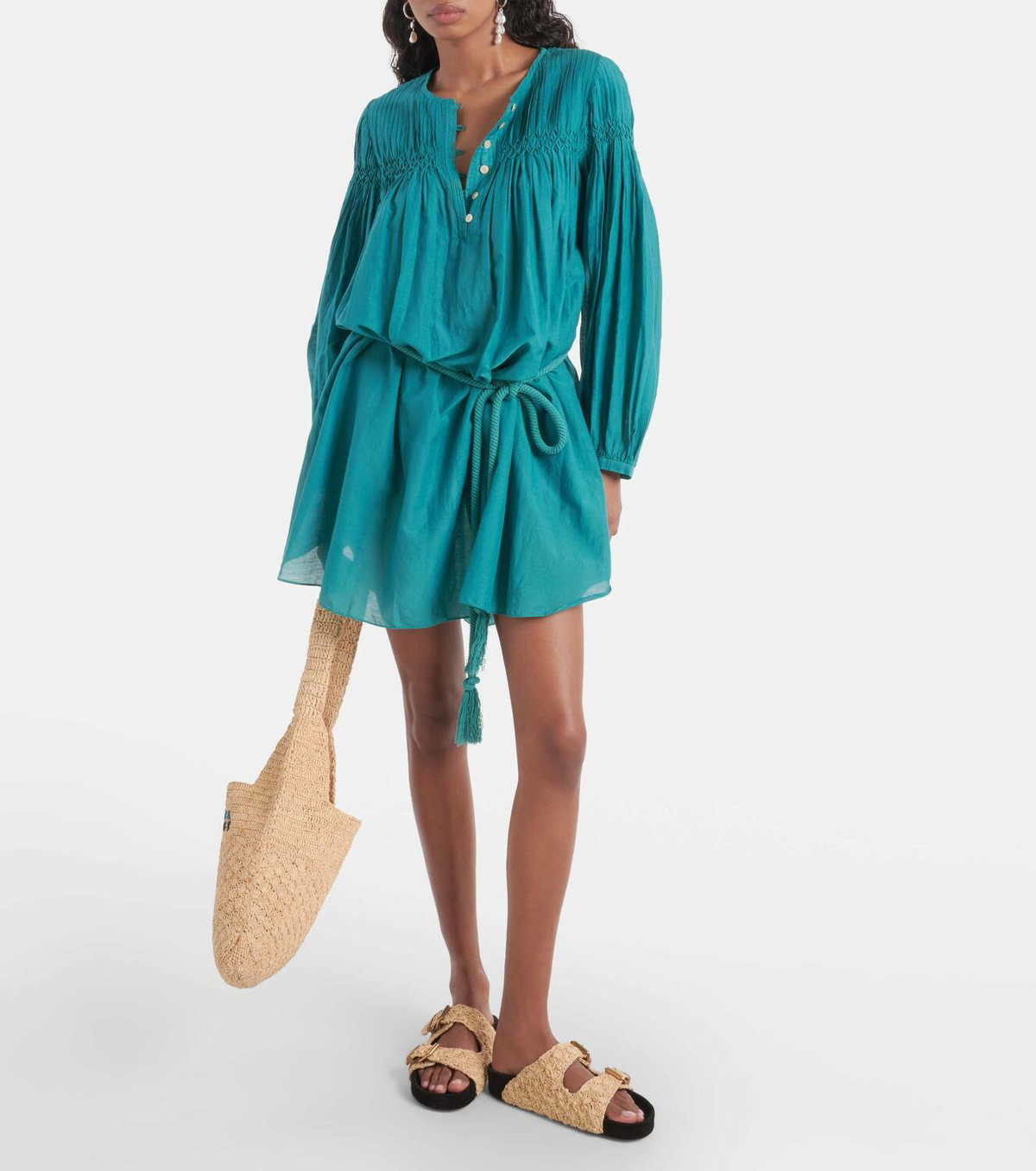 【送料&関税込】Marant Atoile Embroidered Cotton Loane Mini MARANT ÉTOILE Lanikazi tiered ruffled printed cotton-poplin