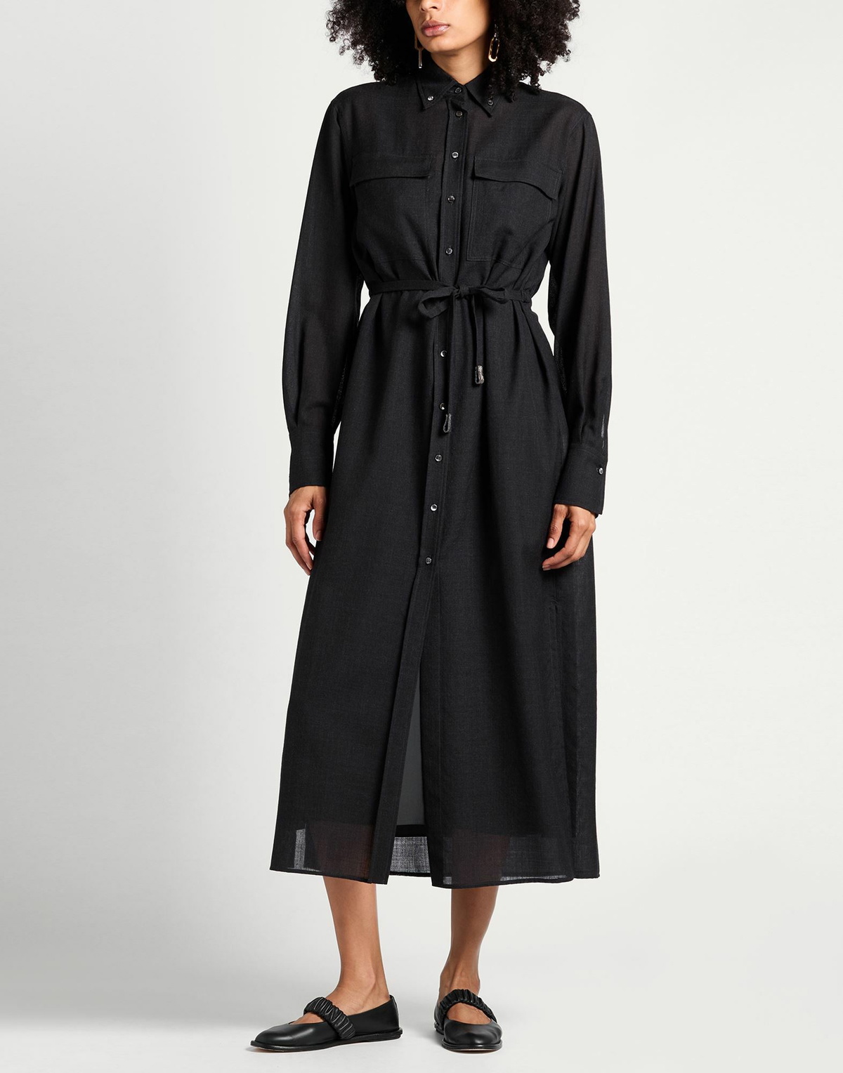Brunello Cucinelli Womens Maxi dress Charcoal