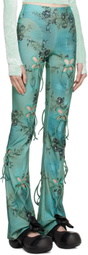 J.Kim Green Printed Lounge Pants