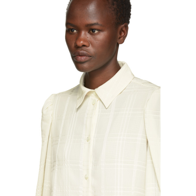 See by Chloe Off-White Ruffle Cuff Shirt See by Chloe