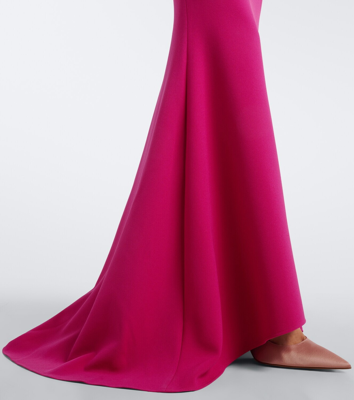 Safiyaa Loura off-shoulder crêpe gown