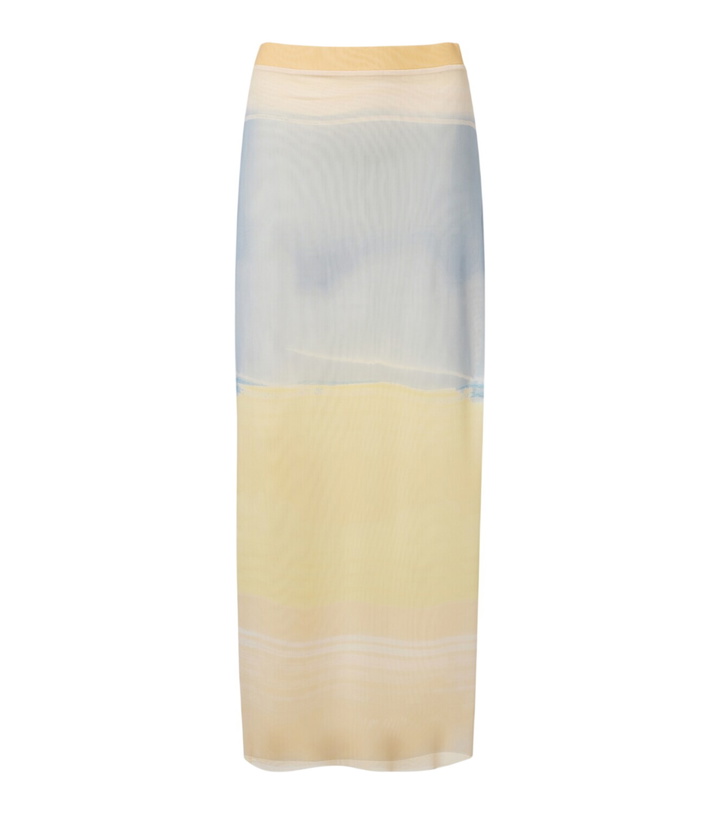 Photo: SIR Printed mesh maxi skirt