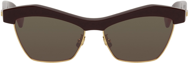 Photo: Bottega Veneta Geometric Cat-Eye Sunglasses