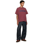 Ksubi Burgundy Blasted Ekcess S/S T-shirt