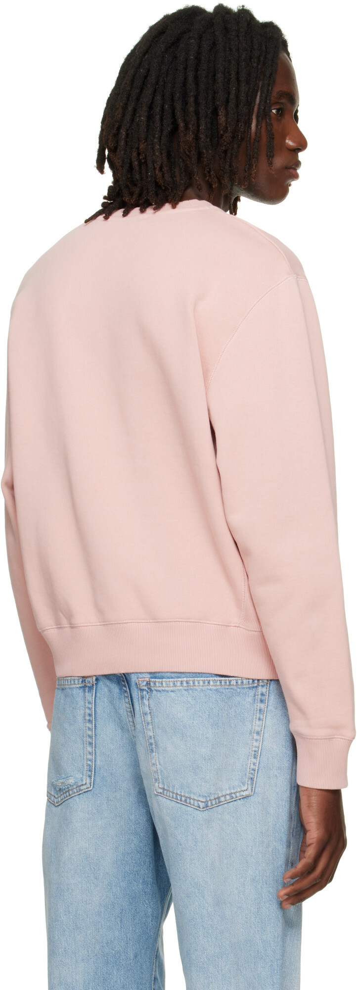 Acne Studios Pink Logo Fleece Sweatshirt