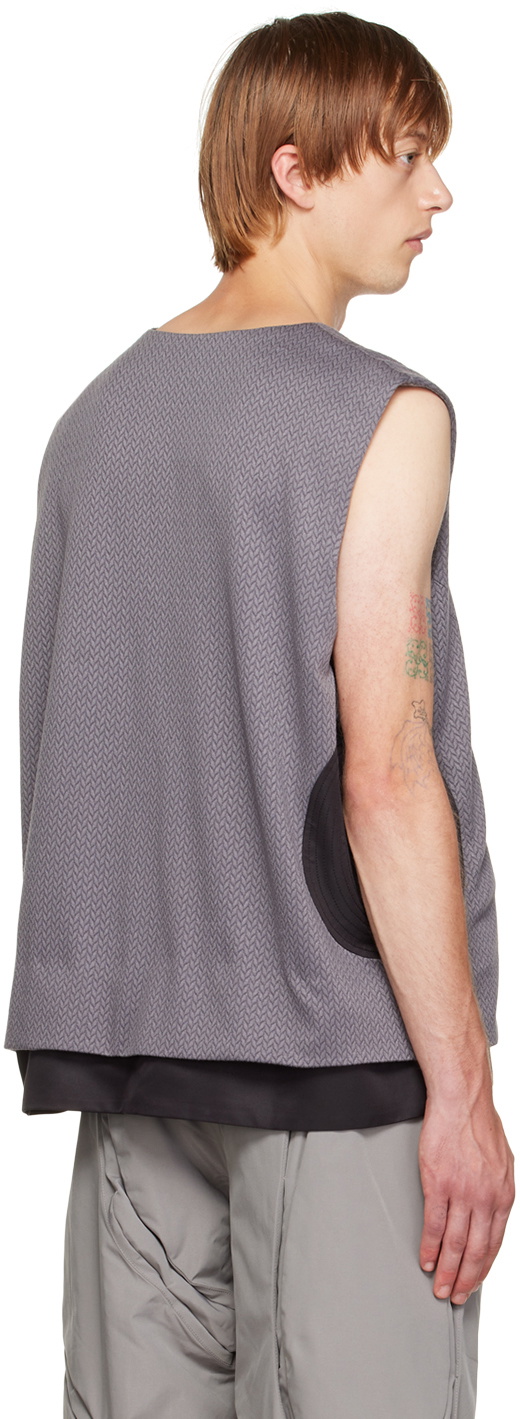 ænrmòus Gray 'Asynmetrical But Symmetrical' Vest