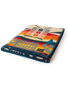 Pendleton - Fire Legend Sunset Virgin Wool and Cotton-Blend Jacquard Blanket