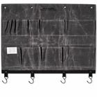 Post General Waxed Canvas Wall Pocket - Large in Grey