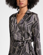 Manila Grace Womens Midi dress Charcoal