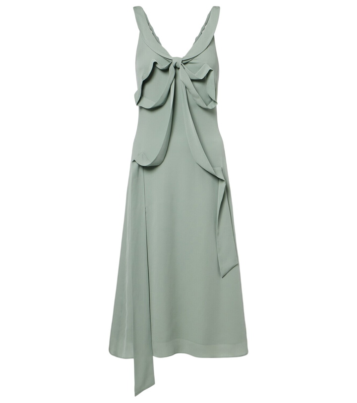 Photo: Acne Studios Bow-detail silk midi dress