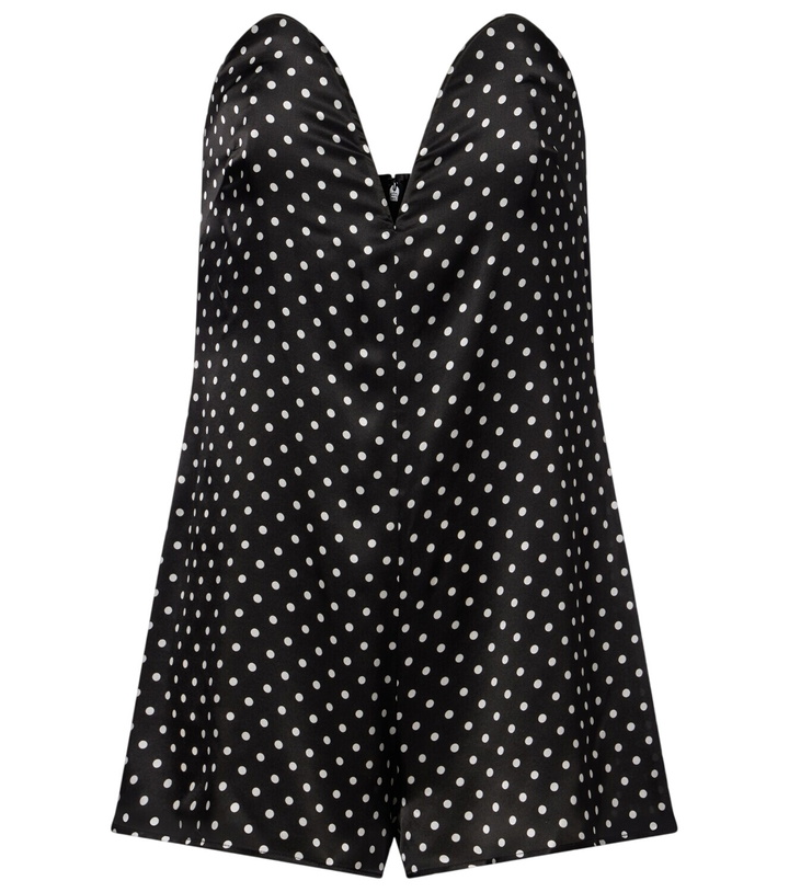 Photo: Jean Paul Gaultier Polka-dot silk romper