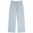 DONNI. Women's Nylon Cargo Pant in Sky