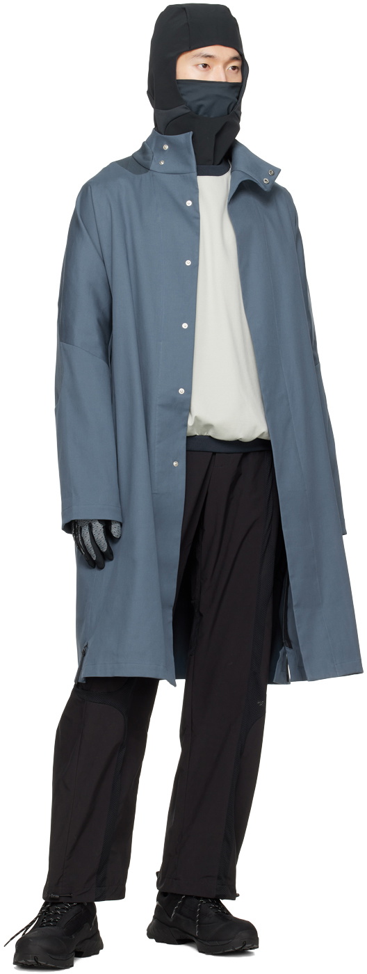 _J.L - A.L_ Blue Split Trench Coat