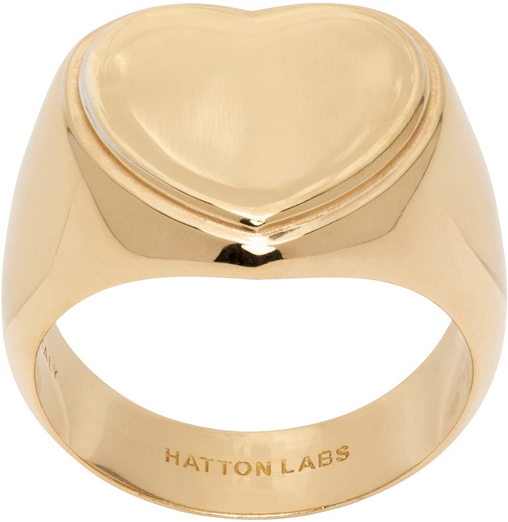 Photo: Hatton Labs Gold Heart Signet Ring