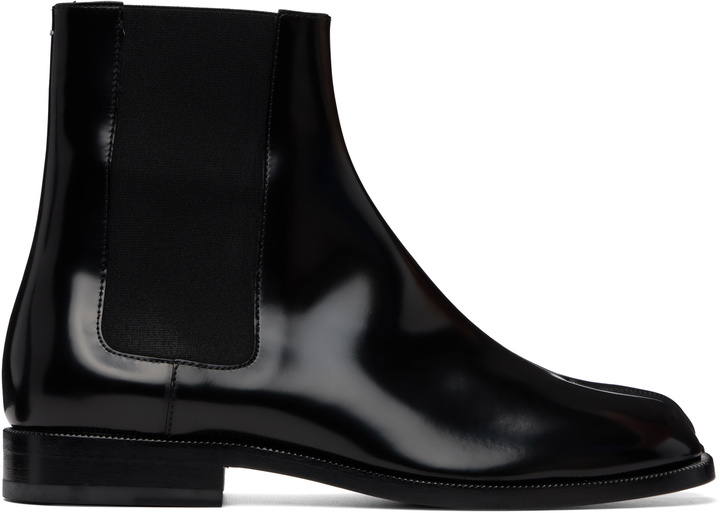 Photo: Maison Margiela Black Tabi Chelsea Boots