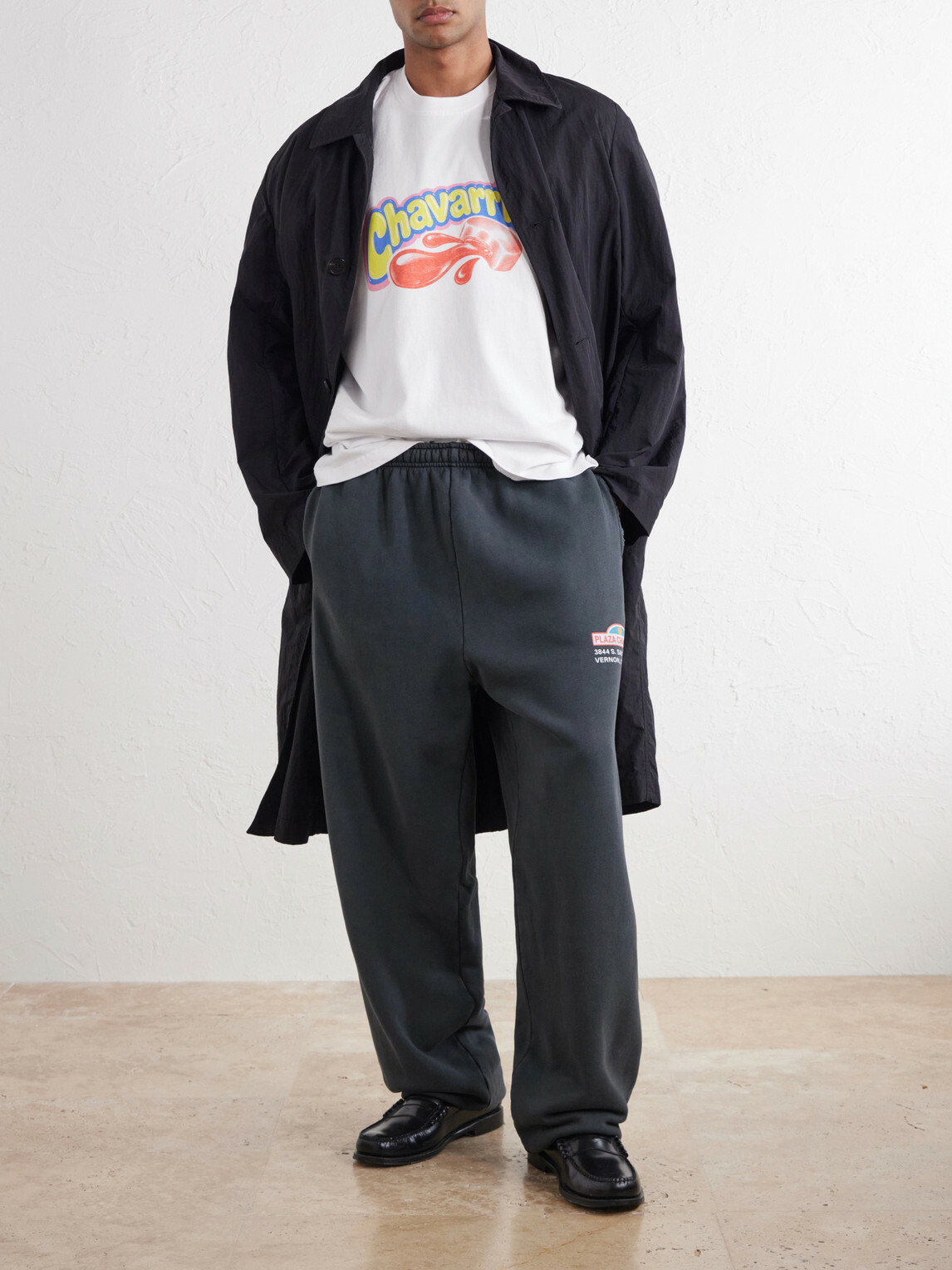 Willy Chavarria - Wide-Leg Printed Cotton-Jersey Sweatpants - Gray
