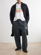 Willy Chavarria - Wide-Leg Printed Cotton-Jersey Sweatpants - Gray