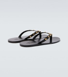 Valentino Garavani Rockstud leather thong sandals