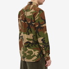 Beams Plus Men's Button Down Camo Shirt in Woodland Camo