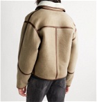 Isabel Marant - Akis Leather-Trimmed Shearling Jacket - Neutrals