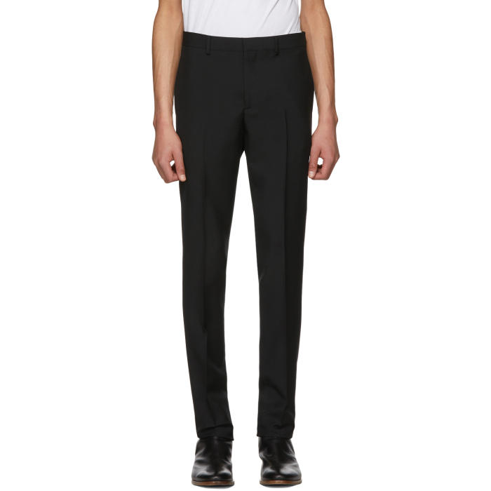 Photo: Givenchy Black Wool Slim Trousers 