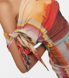 Jean Paul Gaultier Flowers Collection one-shoulder top