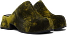 Miista Green & Yellow Pris Mules