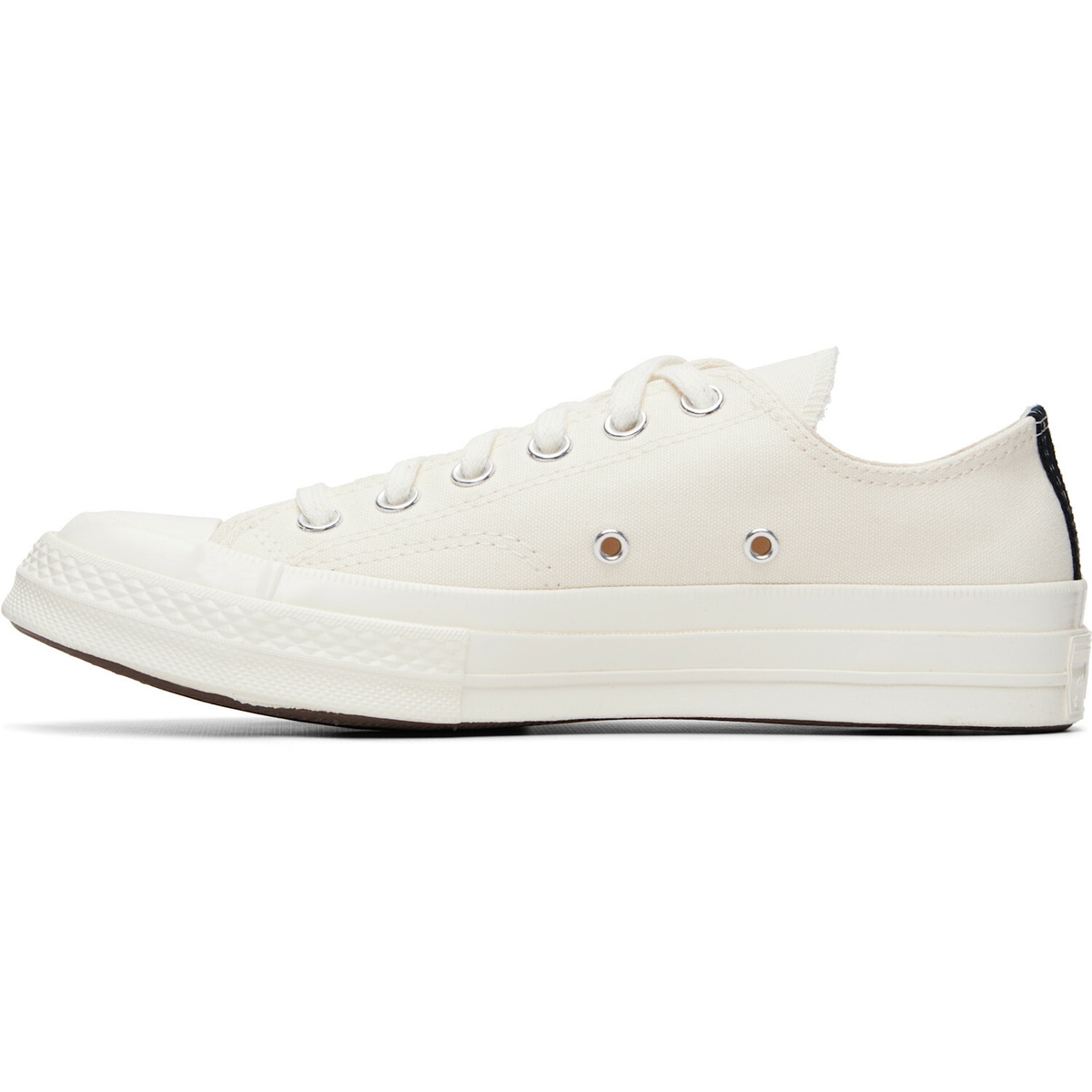 COMME des GARÇONS PLAY Off-White Converse Edition Chuck 70 OG Single Heart Sneakers