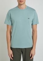C.P. Company Logo-appliquéd Cotton T-shirt Silver