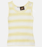 Loewe Paula's Ibiza pointelle cotton-blend top