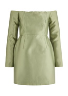 Odd Muse Ultimate Muse Off-the-shoulder Mini Dress Olive