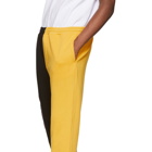 Clot Black and Yellow Colorblock Lounge Pants