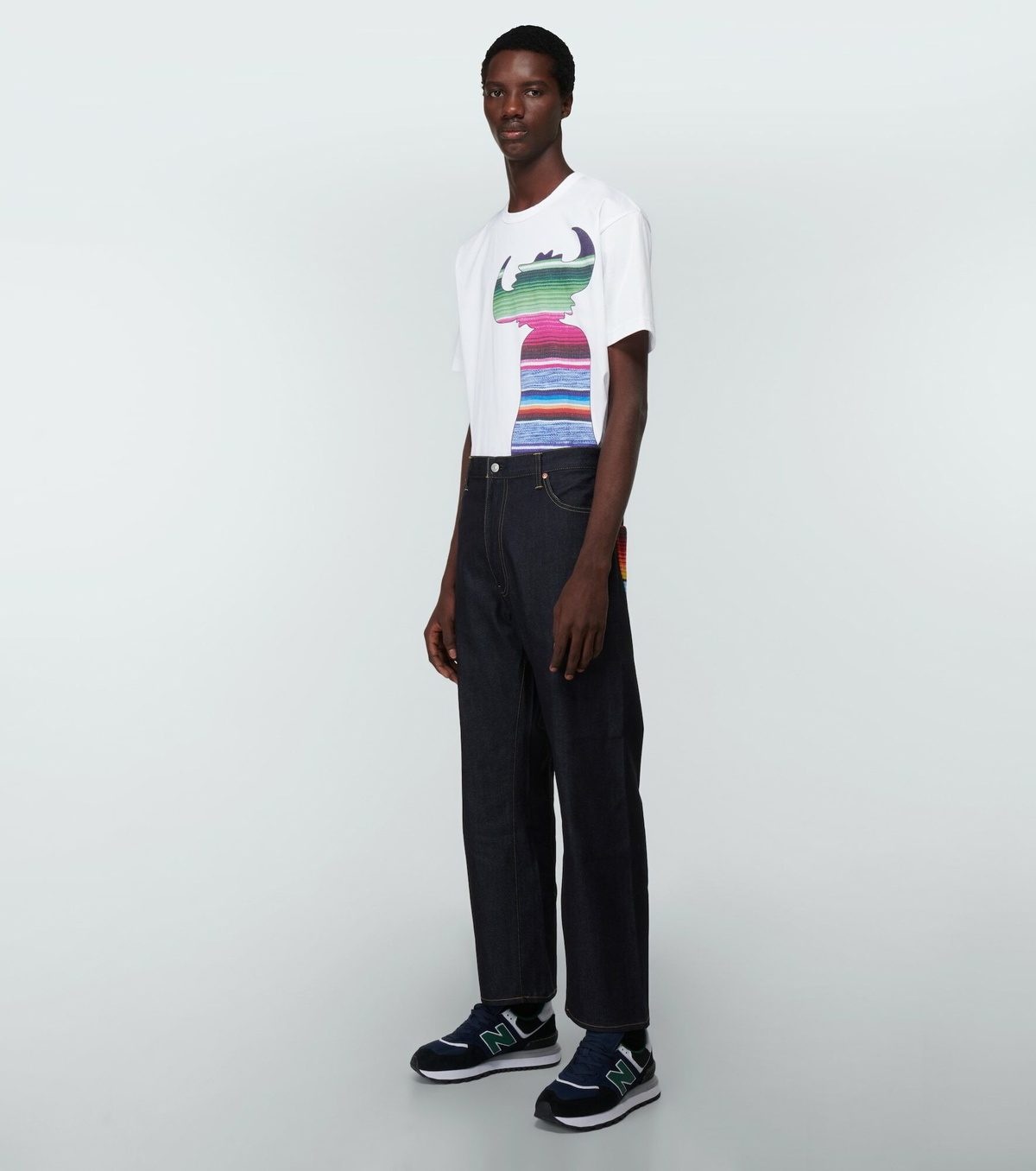 Junya Watanabe - Printed cotton jersey T-shirt Junya Watanabe