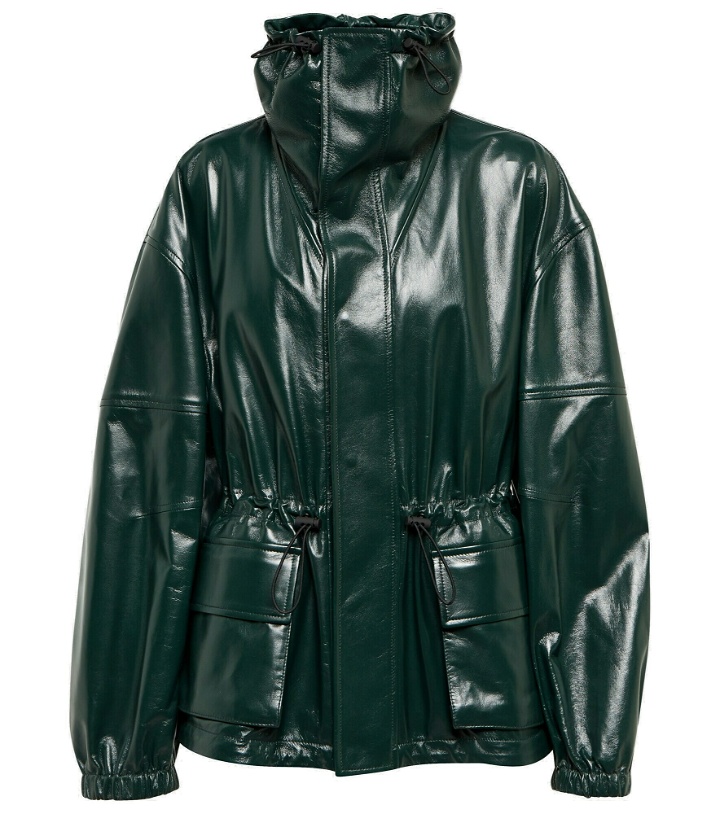 Photo: Bottega Veneta - Hooded leather jacket