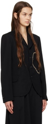 Comme des Garçons Black Black Studded Blazer