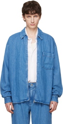 Won Hundred Blue Zayne Denim Zip Shirt