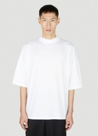 Mock Neck T-Shirt in White
