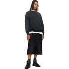 Maison Margiela Black Embroidered Logo Sweatshirt