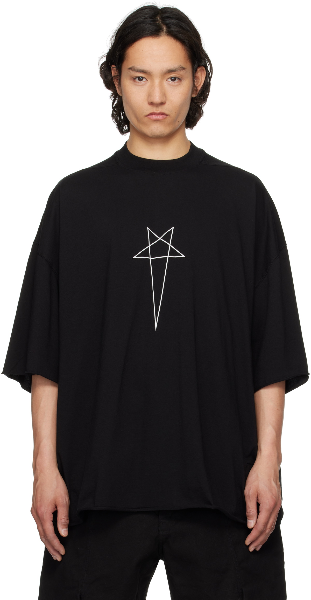 Rick Owens DRKSHDW Black Hollywood Tommy T-shirt Rick Owens Drkshdw